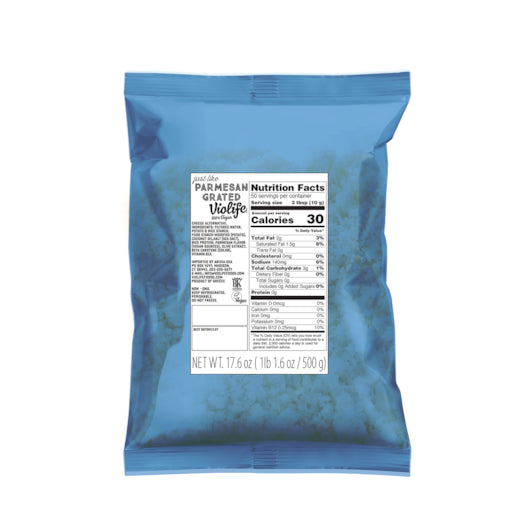 Violife Vegan Just Like Grated Parmesan, 10 x 1.1 lb Case - Cheese & Dairy