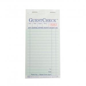 National Checking G6000 PE 2 Part 17 Line Carbon Guest Check, Gr