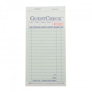 National Checking G7000SP Check Guest 2 Part - Green, 5 Checks p