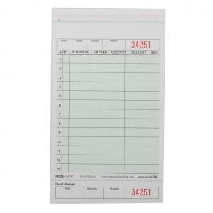National Checking G4797 PE 2 Part 13 Line No Carbon Guest Check,