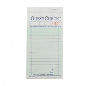 (Price/Pack)National Checking A7000 Guest Check No Carbon 2 Part