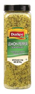 Durkee Lemon Pepper, Gluten Free, Plastic Jug (28 OZ. Container, 6 Per Case)