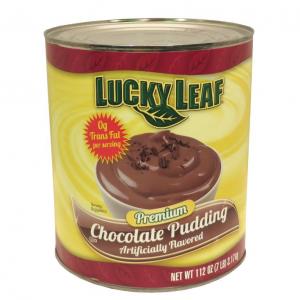 Lucky Leaf Premium Chocolate Pudding, 112 Ounce Can - 6 per case.