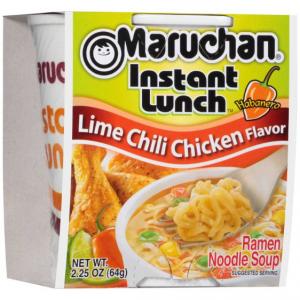 Maruchan Instant Lunch Lime Chili Chicken, 2.25 Oz, Pack of 12