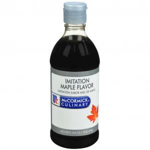 Mccormick Imitation Maple Extract, Plastic Bottles (1 Pint Bottles, 6 Per Case)
