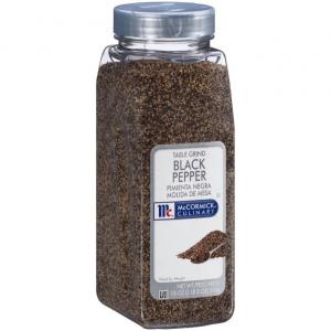 McCormick Table Grind Black Pepper - 18 oz. container, 6 per case
