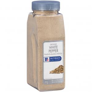 McCormick Ground White Pepper - 18 oz. container, 6 per case