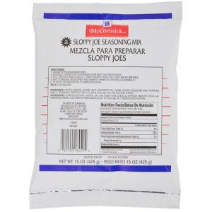 Lawrys Sloppy Joe Seasonings - 15 oz. pack, 6 packs per case