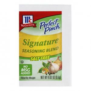 Mccormick Perfect Pinch Salt Free Signature Seasoning Blend, 0. 73 Gram - 500 per case