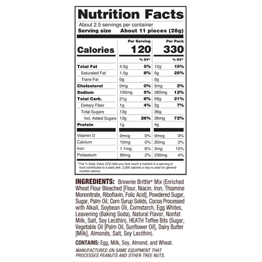 Sheila Gs Toffee Crunch Brownie Brittle, 8 x 2.75 oz Case - DOT product image 5