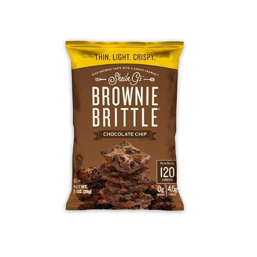 Sheila Gs Chocolate Chip Brownie Brittle, 72 x 1 oz Case - Bakery & Desserts