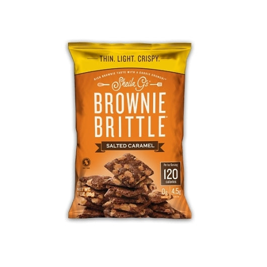 Sheila G's Brownie Brittle Salted Caramel Brittle, 72 x 1 oz Case - Bakery & Desserts