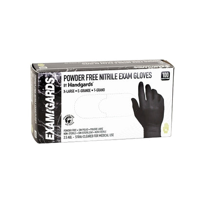 Examgards Handgards Nitrile Black Exam Grade Extra Large Glove, 10 x 100 x 100 each Case - DOT product image 2