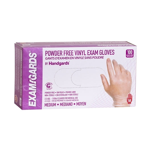 Handgards Medium Clear Vinyl Powder Free Medium Glove, 10 x 100 x 100 each Case - DOT product image 2