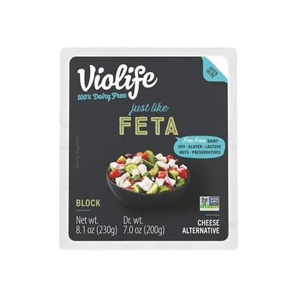 Violife Vegan Just Like Feta, 8 x 8.1 oz Case - Cheese & Dairy