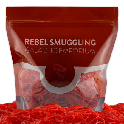 Strawberry Licorice Laces Bulk 2LB Bag by Rebel Smuggling Galactic Emporium