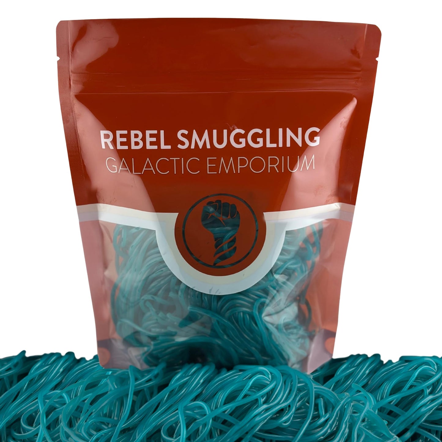 Blue Raspberry Licorice Laces Candy Bulk 2lb Bag by Rebel Smuggling Galactic Emporium