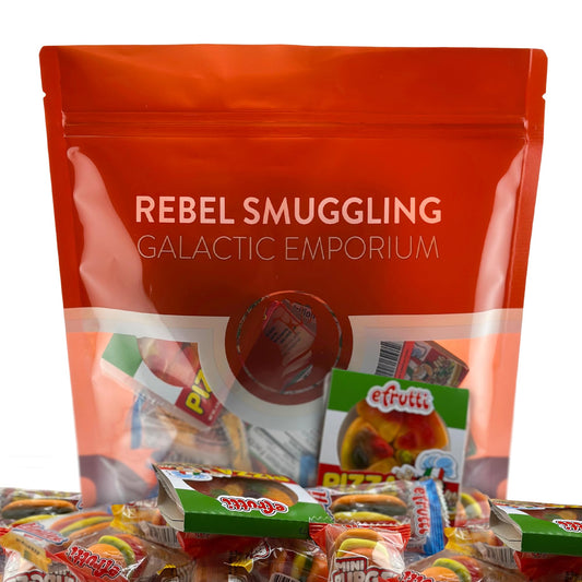 Gummy Food Variety Pack - 10 Burgers, 10 Hot Dogs, and 8 Pizza Candy by Rebel Smuggling Galactic Emporium