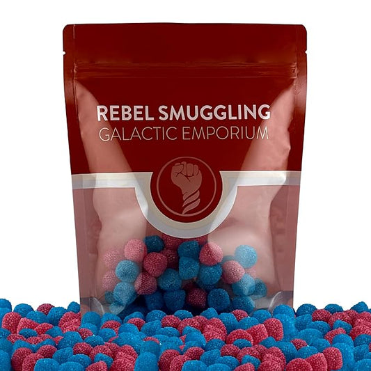 Gustaf's Blue & Pink Berries bubble gum flavor Bulk 1LB Bag by Rebel Smuggling Galactic Emporium