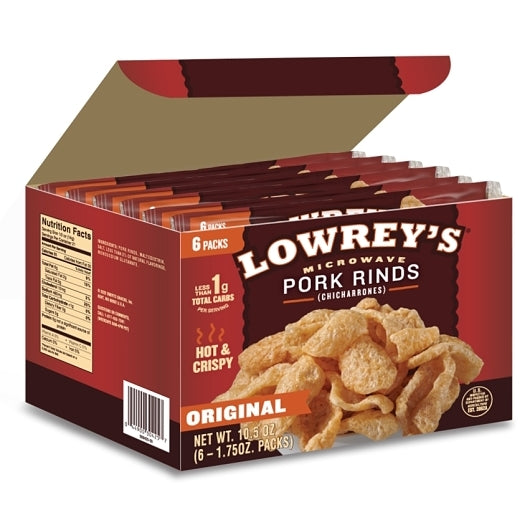 Lowreys Original Pork Rinds Curls, 8 x 1 each Case - Meat, Poultry & Seafood - image 2