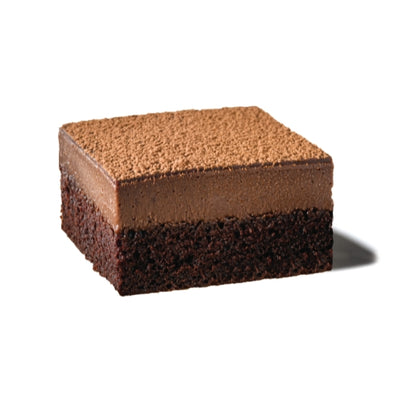 Elis Vegan Belgian Chocolate Cheesecake, 20 Slices per Cheesecake, 4 x 48 oz Case - GS1 plated product image