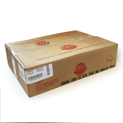 Elis Vegan Belgian Chocolate Cheesecake, 20 Slices per Cheesecake, 4 x 48 oz Case - GS1 closed shipping case image