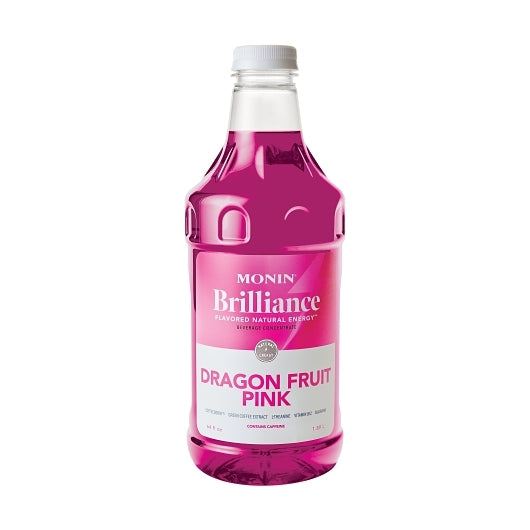 Monin Pink Dragon Fruit Energy Concentrate, 4 x 64 oz Case - Beverages
