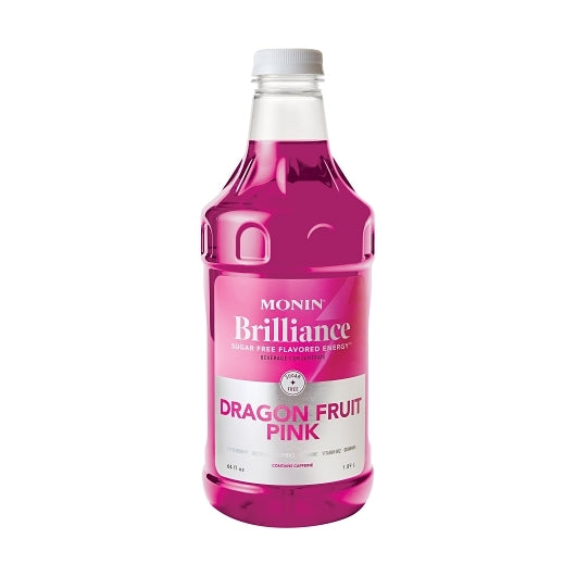 Monin Sugar Free Pink Dragon Fruit Energy Concentrate, 4 x 64 oz Case - Beverages