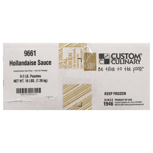 Gold Label Ready to Use Hollandaise Sauce Pouch, 8 x 2 lb Case - DOT product image 8