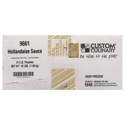 Gold Label Ready to Use Hollandaise Sauce Pouch, 8 x 2 lb Case - DOT product image 8