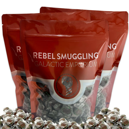 Chocolate Candy Mints Bulk 6lb Bag of Chocolate Mints Individually Wrapped by Rebel Smuggling Galactic Emporium.