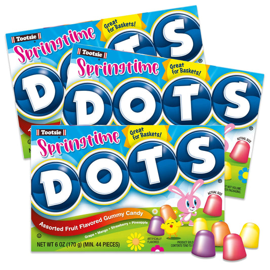 Easter Springtime Gumdrops Candy 3 Pack of 6oz Box.