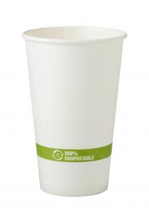 World Centric CU-PA-16 100% Compostable FSC Mix Paper Hot Cups, 16 oz, White (Pack of 1000)