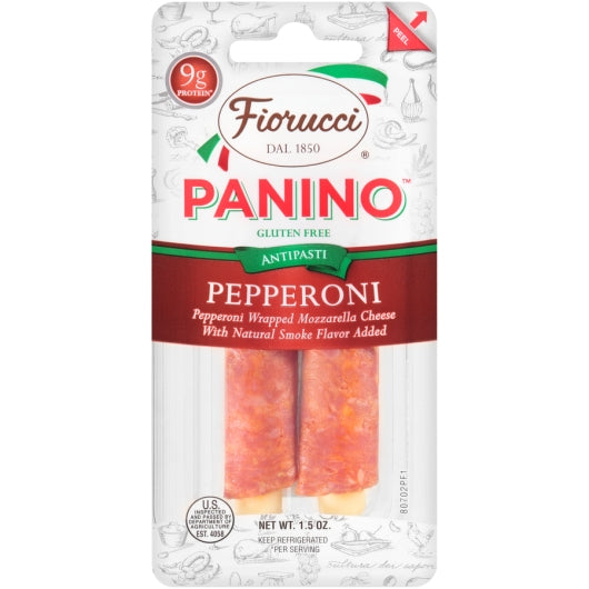 Fiorucci Foods Pepperoni & Mozzarella Panino, 2 x 8 x 1.5 oz Case - DOT product image 3