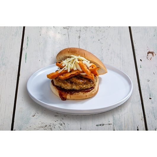 Butterball Seasoned Raw Round Turkey Burger, 40 x 6 oz Case - Alternate product angle or state