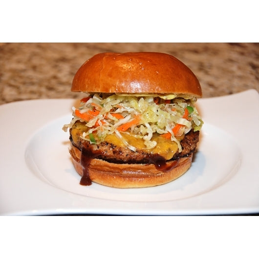 Butterball Seasoned Raw Round Turkey Burger, 40 x 6 oz Case - GS1 prepared product image