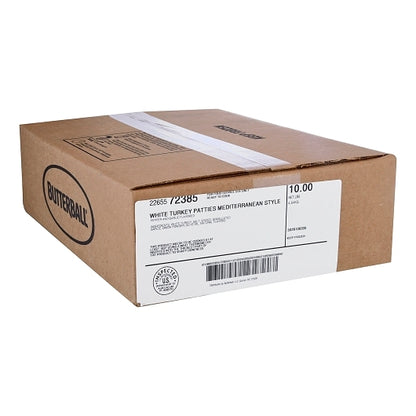 Carolina Mediterranean Turkey Mediterranean Style Turkey Patty Burger, 30 x 5.33 oz Case - DOT product image 7