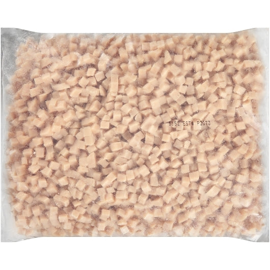 Carolina Diced White 3/8 Inch Diced White Turkey, 2 x 5 lb Case - Frozen Meat & Seafood