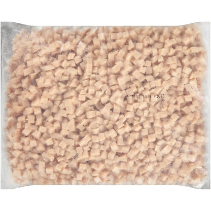 Carolina Diced White 3/8 Inch Diced White Turkey, 2 x 5 lb Case - Frozen Meat & Seafood
