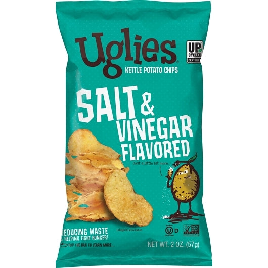 Uglies Salt & Vinegar Kettle Chips Peg Bags, 10 x 2 oz Case - Disposables - image 2