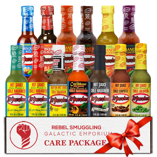 Hot Sauce Variety 13 Pack Gift Basket Care Package by Rebel Smuggling Galactic Emporium
