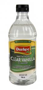 Durkee Clear Imitation Vanilla Flavor - 32 oz. bottle, 6 per case