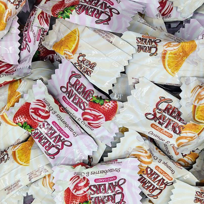 Creme Savers Orange & Strawberry Mix - 2lb Bulk Bag