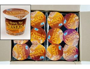 Cheerios Honey Nut Cereal in a Cup, 1.8 Ounce - 10 per case.