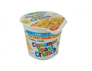 Cinnamon Toast Crunch 25 Percent Less Sugar Single Serve Cereal, 2 Ounce - 60 per case.