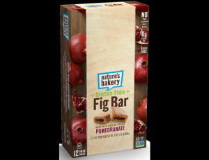 Natures Bakery Gluten Free Pomegranate Fig Bar - 84 per case.