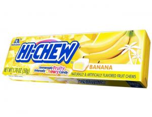 Hi Chew Banana Chewy Candy, 1.76 Ounce - 180 per case.