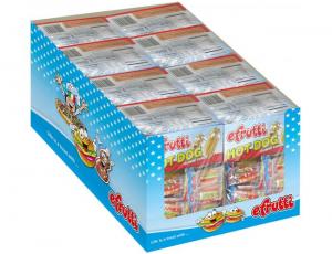 Efrutti 5051 Hot Dog Gummy Candy (0.32 OZ, 480 Count Per Case)