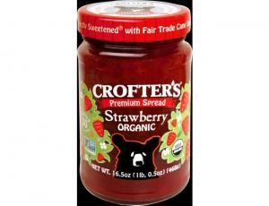Crofters Organic Premium Strawberry Spread In Glass Jar (16 OZ, 6 Per Case)