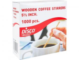 (Price/Case)Disco WCS Wcs Wooden Coffee Stirrer 5.5